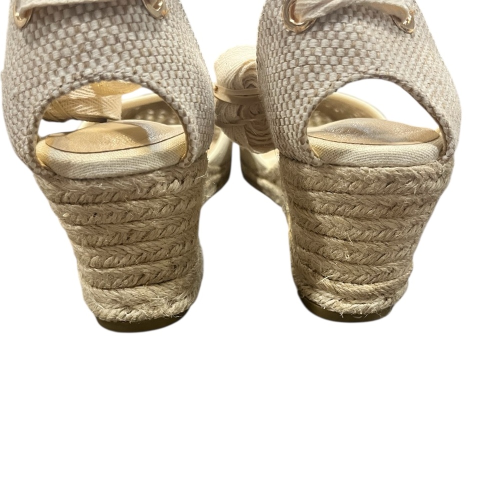Platform Wedge Closed Toe Lace Up Sandals - Picture 5 of 11